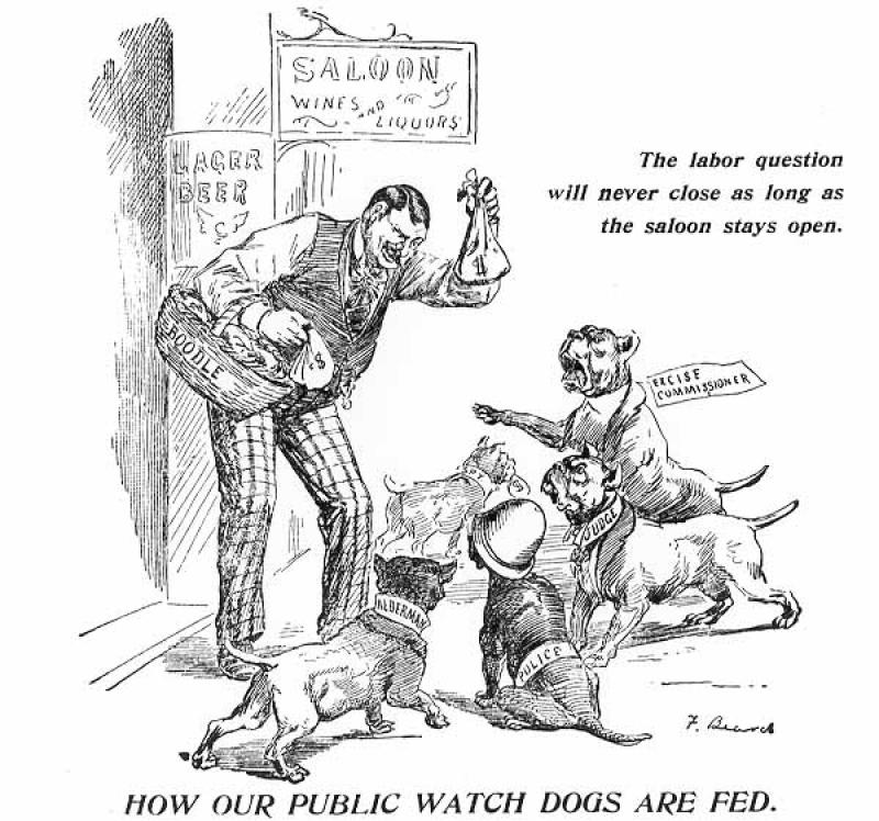 Saloon Keeper Corrupts - Beard Cartoon